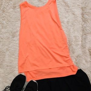 Champion high low workout top